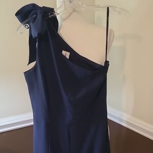 Julia Jordan Midnight Blue One-Shoulder Dress